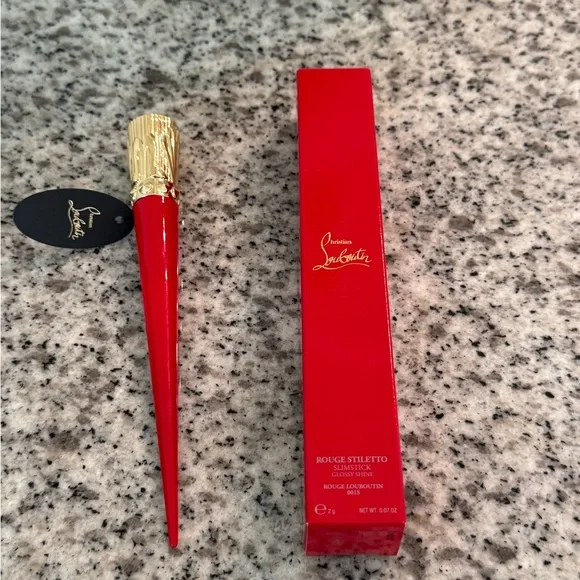 Christian Louboutin Rouge Lipstick with Gold Cap NWT - Picture 8 of 10